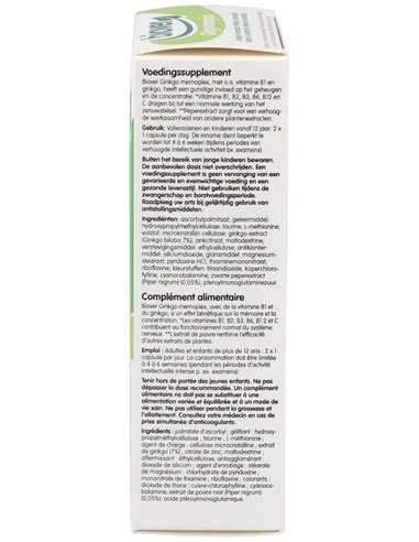 Memoria Y Concentracion (Ginkgo Memoplex 45Cap. de Biover