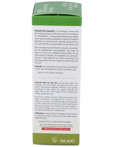 Aceite De Ricino 100Ml. Bio de Physalis