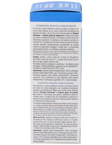 Tintura Propolis- Echinacea (Propoleo+Echinacea) de Physalis