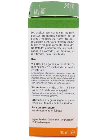 Esencia Oregano 10Ml. Bio de Physalis
