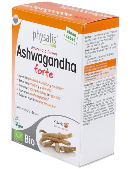 Ashwagandha Forte 30Comp. Bio de Physalis