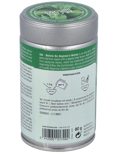 Begginers Matcha Eco 80Gr. de Biotona