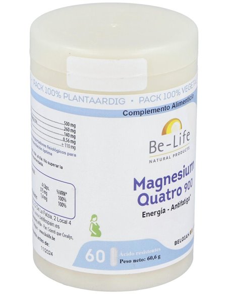 Magnesium Quatro 900 60Cap. de Be-Life