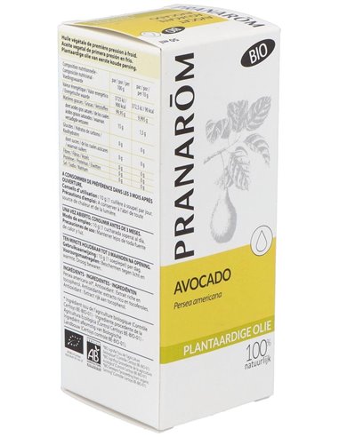 Aguacate Aceite Vegetal Bio 50Ml. de Pranarom Aceites