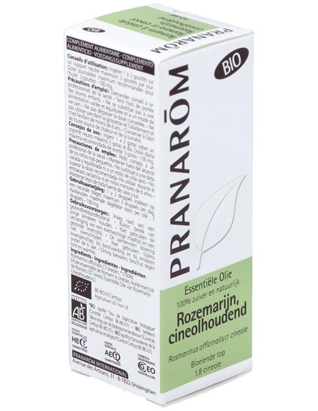 Romero Qt Cineol Aceite Esencial Bio 10Ml. de Pranarom Aceites