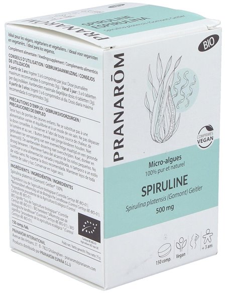 Espirulina Micro Algas 150Comp. Bio Vegan de Pranarom P.Acabado