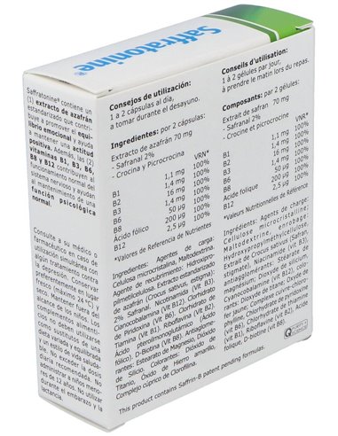 Saffratonine (Azafran Y Otros) 30Cap. de Biover