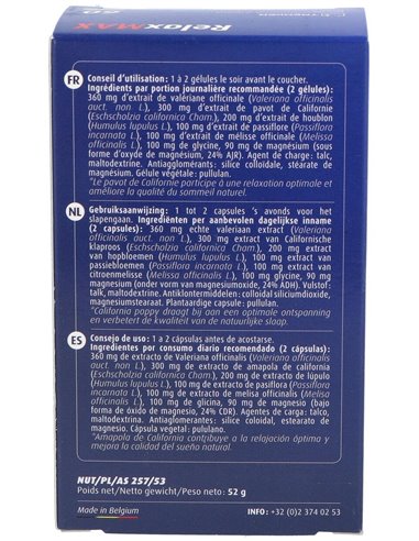 Relaxmax 60Cap. de Ortho Nat