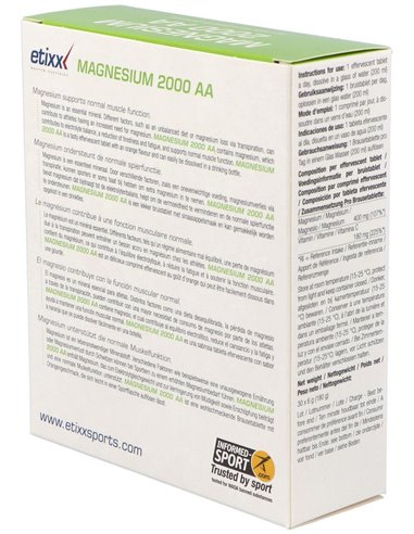 Etixx Magnesium 2000 Aa 30Comp.Eferv. de Etixx