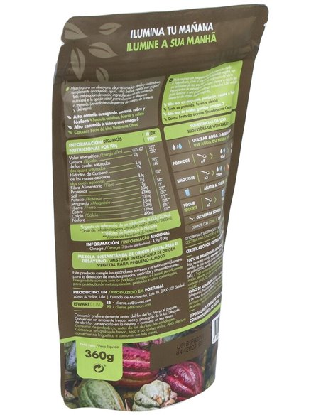 Despertar De Buda - Cacao Crudo Bio 360G 360G de Iswari