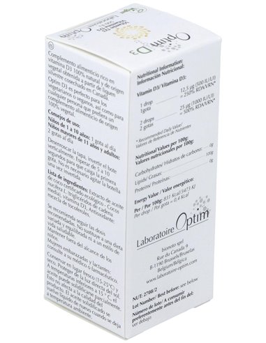 Optim D3 20Ml. de Optim Laboratoire