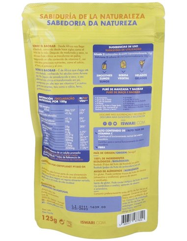 Baobab En Polvo Bio 125G 125G de Iswari