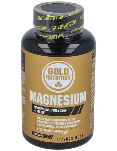 Magnesio 600Mg. 60 capsulas de Gold Nutrition