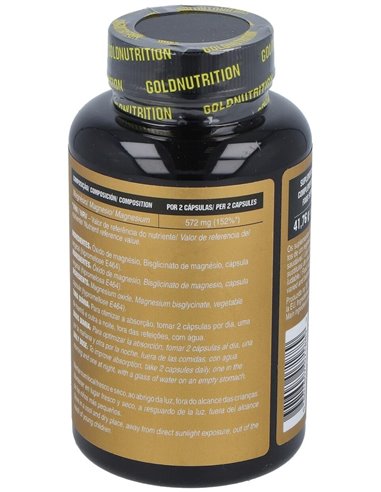 Magnesio 600Mg. 60 capsulas de Gold Nutrition