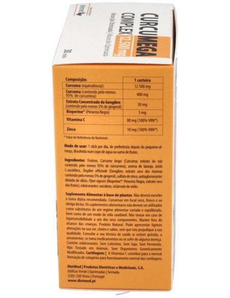 Curcumega Complex 30Sticks de Dietmed