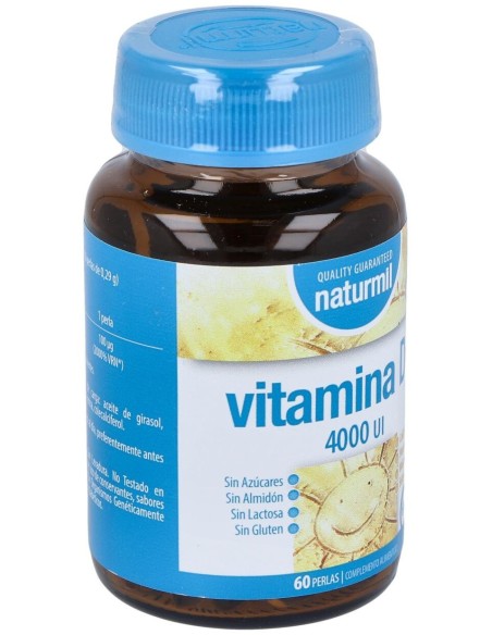 Vitamina D3 4000Ui 60Perlas de Dietmed