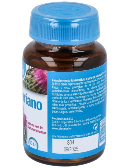 Cardo Mariano 500Mg. 90Comp. de Dietmed