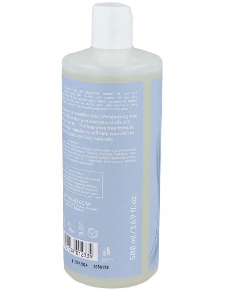 Fragance Free Gel De Baño 500Ml. Eco Vegan de Urtekram