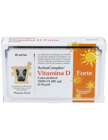 Activecomplex Vitamina D Forte 80Perlas de Pharma Nord