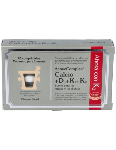 Activecomplex Calcio+D3+K 60Comp. de Pharma Nord