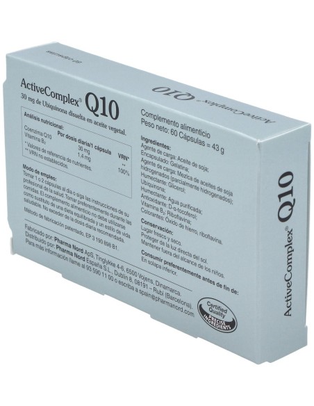 Activecomplex Q10 30Mg. (Quinona) 60Cap. de Pharma Nord