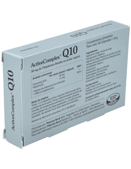 Activecomplex Q10 30Mg. (Quinona) 60Cap. de Pharma Nord