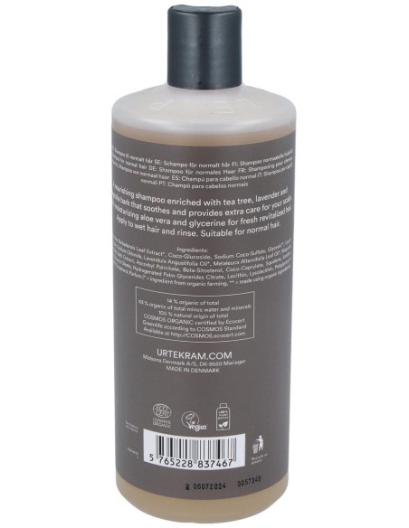 Champu Arbol Del Te Antibacterial 500Ml. Eco Vegan de Urtekram
