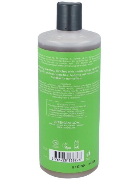 Champu Aloe Vera Cabello Normal 500Ml. Eco Ve Gan de Urtekram