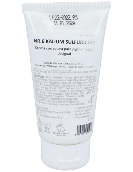 Schussler Natur Nº6 Kalium Sulfuricum Crema 75Ml. de Schussler Natur Cosmedics
