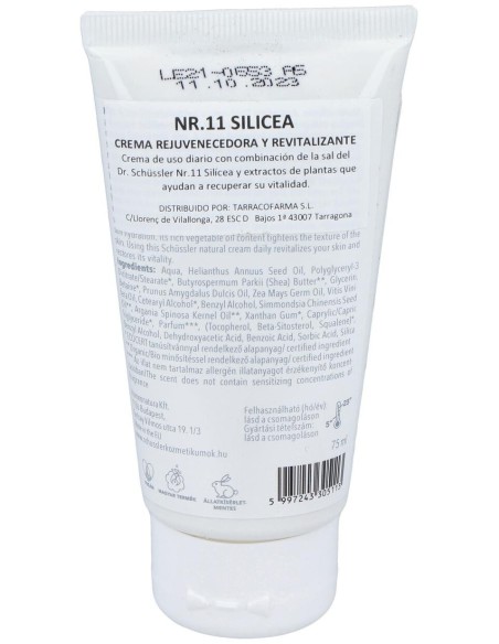 Schussler Natur Nº11 Silicea Crema 75Ml. de Schussler Natur Cosmedics