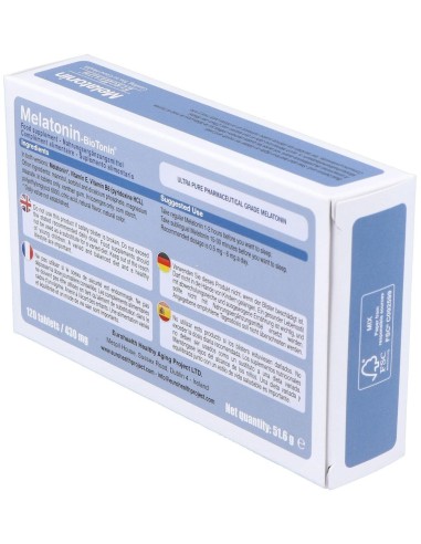 Melatonin Biotonin 1Mg.120Comp. de Eurohealth