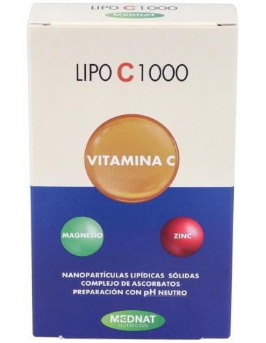 Lipo C 1000 Vitamina C Liposomada 60Cap. de Mednat