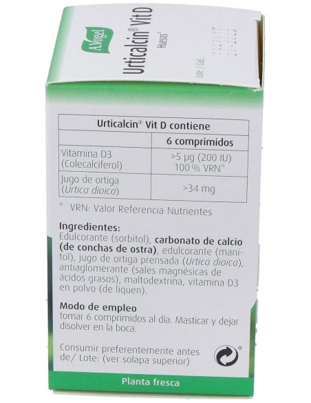 Urticalcin Vit.D Comp. 600  de A.Vogel