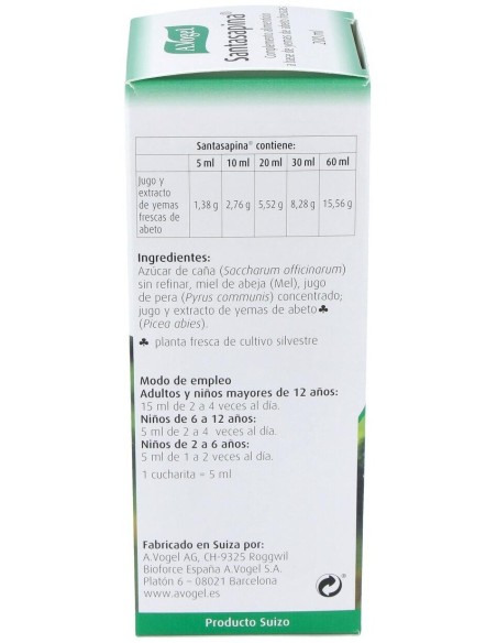 Santasapina 200Ml. de A.Vogel