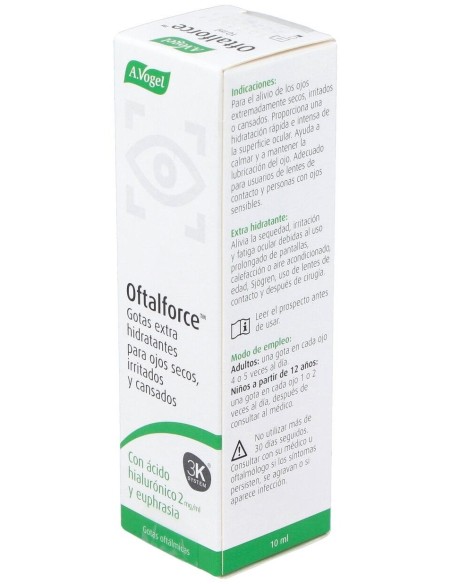 Oftalforce Gotas Para Ojos Secos 10Ml. de A.Vogel