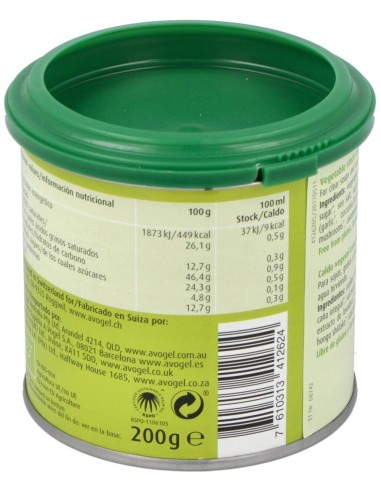 Herbamare Bouillon Bajo En Sodio Bote 200Gr. de A.Vogel
