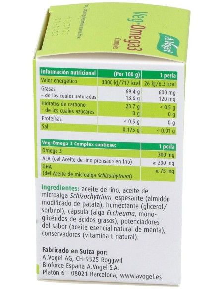 Veg-Omega-3 Complex Cápuslas 30 de A.Vogel