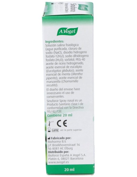 Sinuforce Spray Nasal Ml 20  de A.Vogel