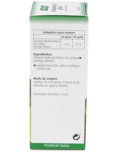 Ginkgoforce (Geriaforce) 100Ml. de A.Vogel