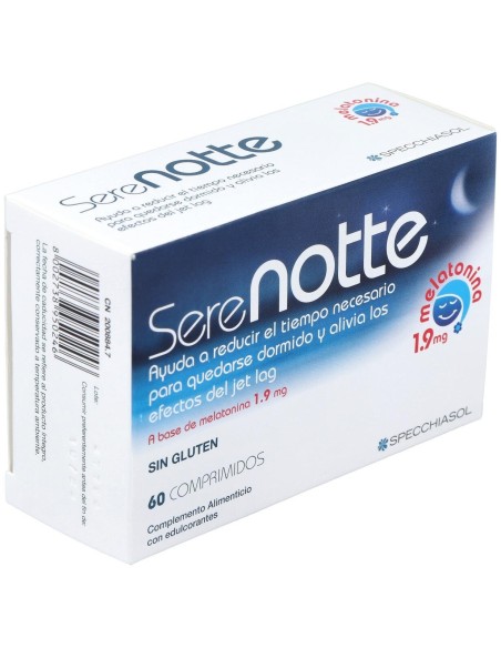 Melatonina 1'9 (Serenotte)-60 Masticables de Specchiasol