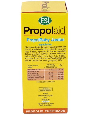 Propolaid Propolbaby Jarabe 180Ml . de Trepatdiet-Esi