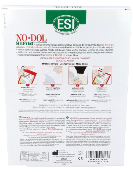 No Dol Parches Caja 5Unid. de Trepatdiet-Esi
