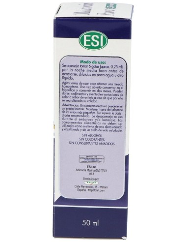Melatonin 1,9Mg Con Erbe Della Notte 50Ml. de Trepatdiet-Esi