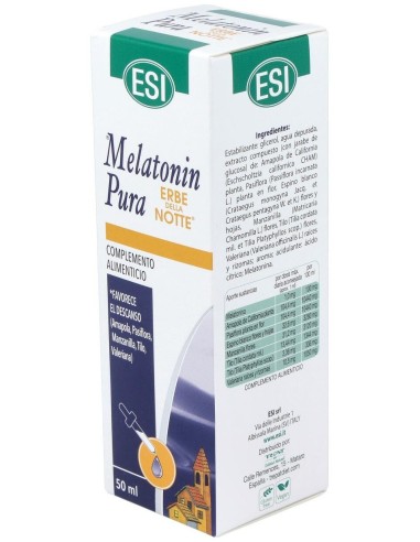 Melatonin Pura 1Mg.Con Erbe Della Notte 50Ml. de Trepatdiet-Esi