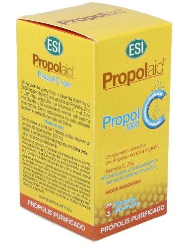 Propolaid Propol C 1000Mg. 20Comp.Eferv. de Trepatdiet-Esi