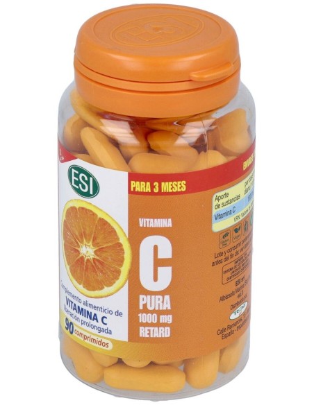 Vitamina C Pura 1000Mg. Retard 90Comp. de Trepatdiet-Esi