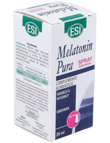 Melatonina Pura 1Mg. Spray 20Ml. de Trepatdiet-Esi