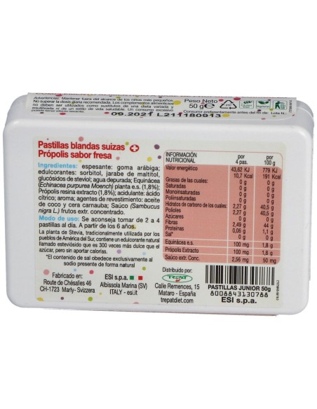 Propolaid Sabor Fresa Pastillas 50Gr. de Trepatdiet-Esi