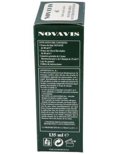 Tinte Novavis 6C Rubio Oscuro Ceniza 135Ml. de Novavis