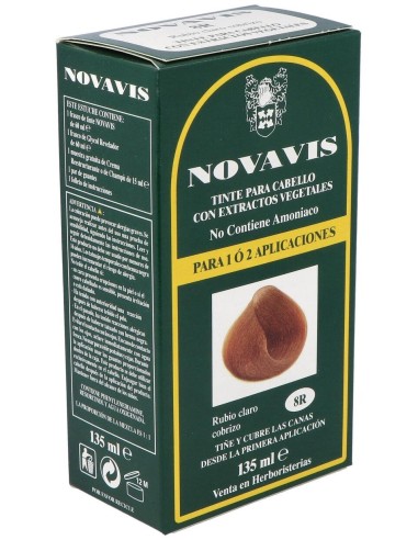 Tinte Novavis 8R Rubio Claro Cobrizo 135Ml. de Novavis